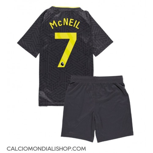 Maglie da calcio Everton Dwight McNeil #7 Seconda Maglia Bambino 2024-25 Manica Corta (+ Pantaloni corti)